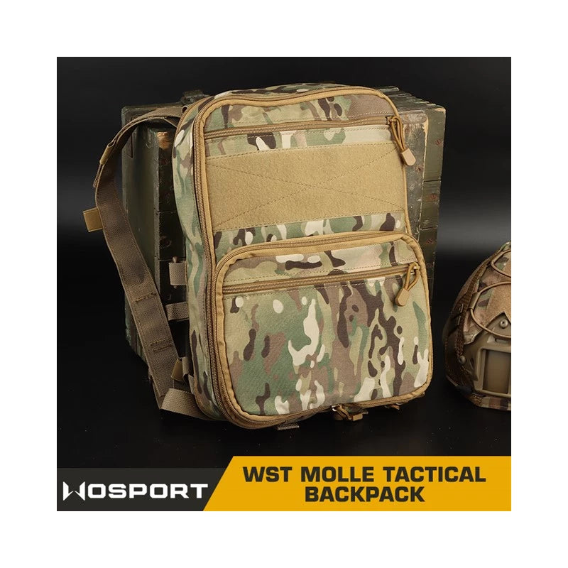 Mochila Tática Flatpack d3 expansível molle
